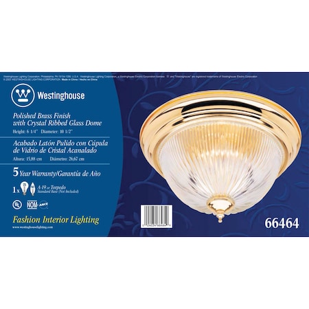 Westinghouse Westinghouse 6-1/4 in. H X 11 in. W X 11 in. L Ceiling Light 6646448